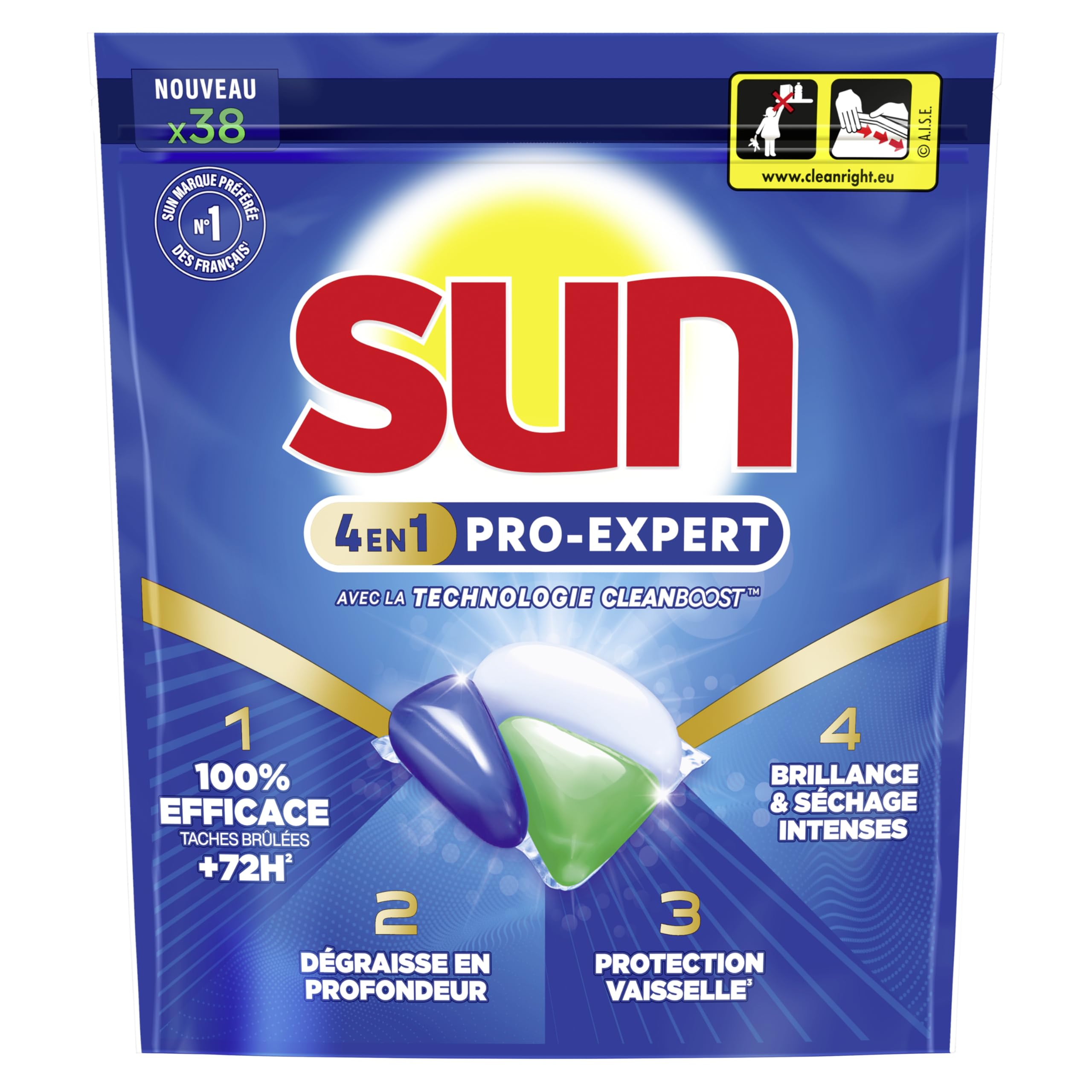 sun-expert-plus-pro-expert-capsules-lave-vaisselle-38-lavages image 2