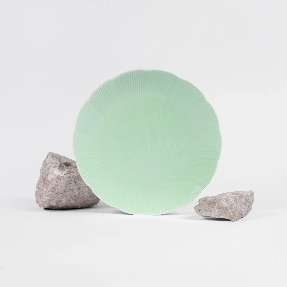 ogre-la-fabrique-tahiti-assiette-plate-verte-25-cm image 1