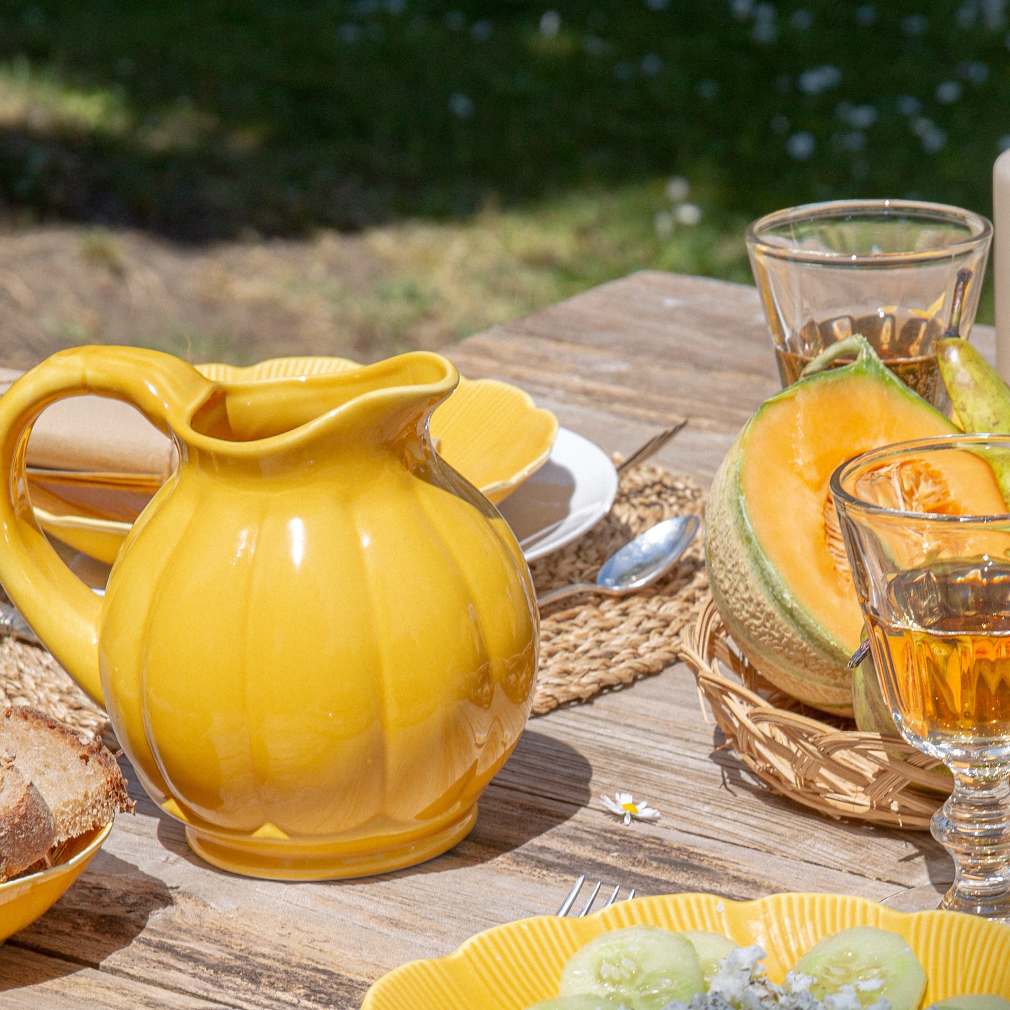 ogre-la-fabrique-c-t-table-pichet-melon-jaune-porcelaine-15-cm image 7