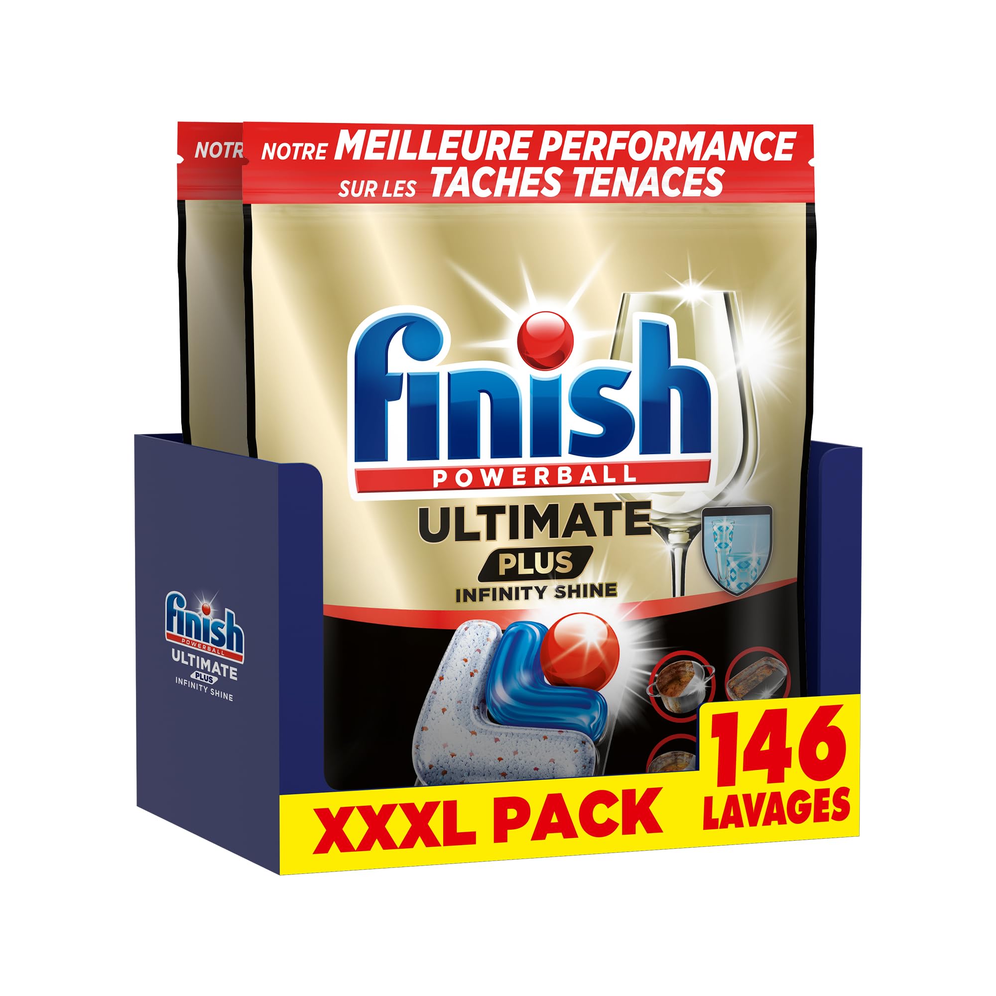 finish-ultimate-plus-infinity-shine-pastilles-lave-vaisselle-146-caps image 1