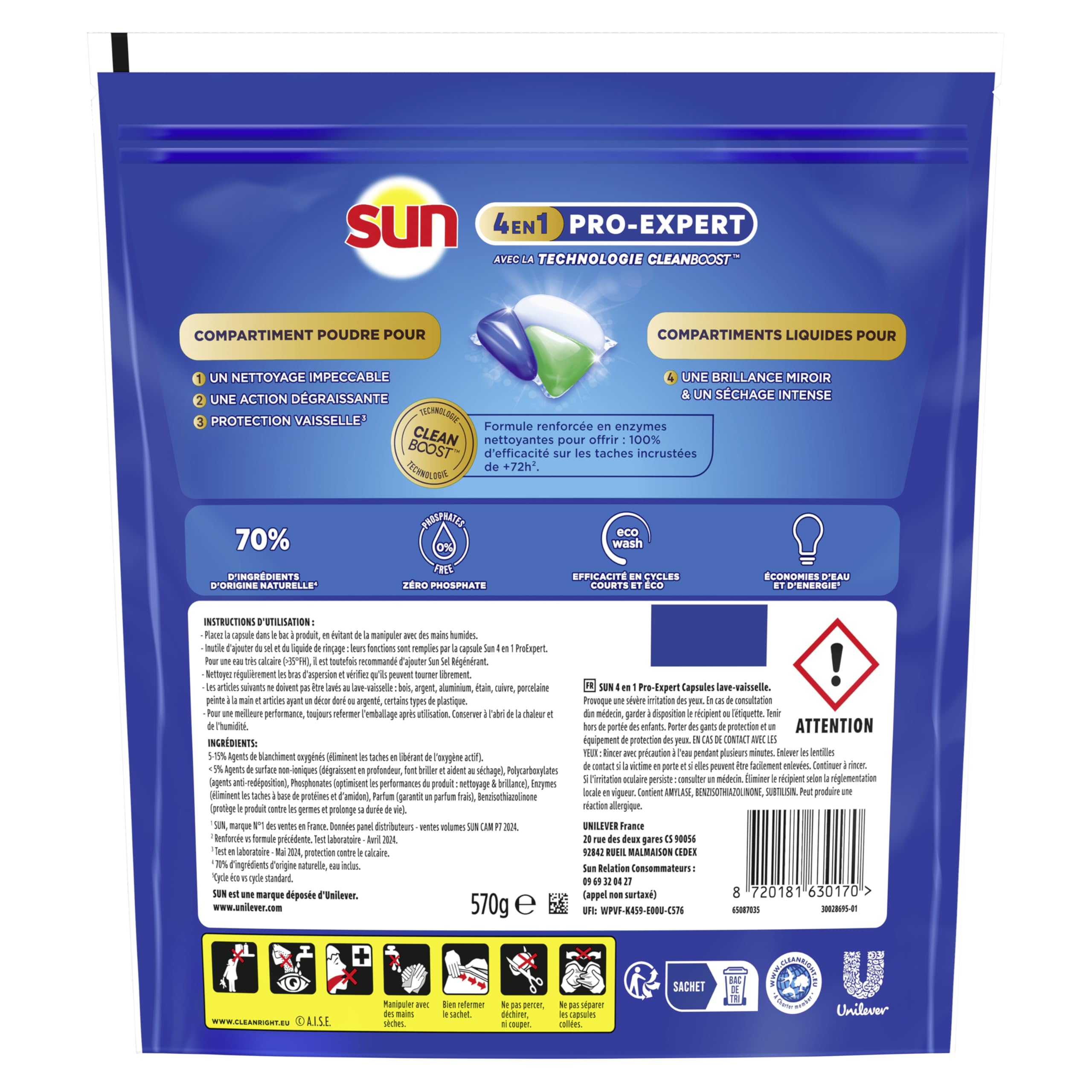 sun-expert-plus-pro-expert-capsules-lave-vaisselle-38-lavages image 3