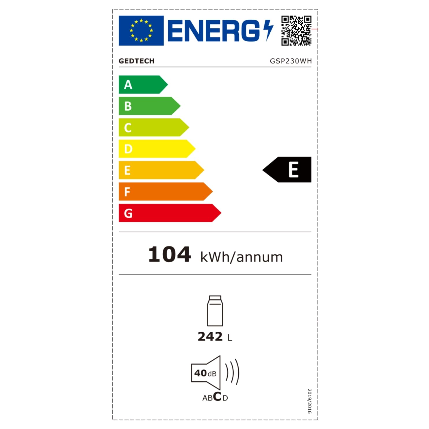 gedtech-gsp230wh-r-frig-rateur-blanc-230l image 6