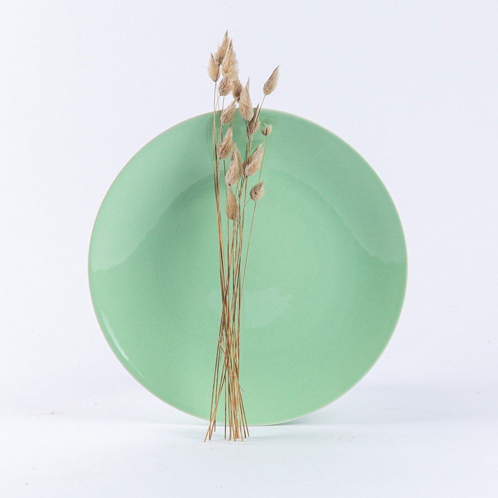 ogre-la-fabrique-essentielle-assiette-plate-vert-amande-25-cm image 1