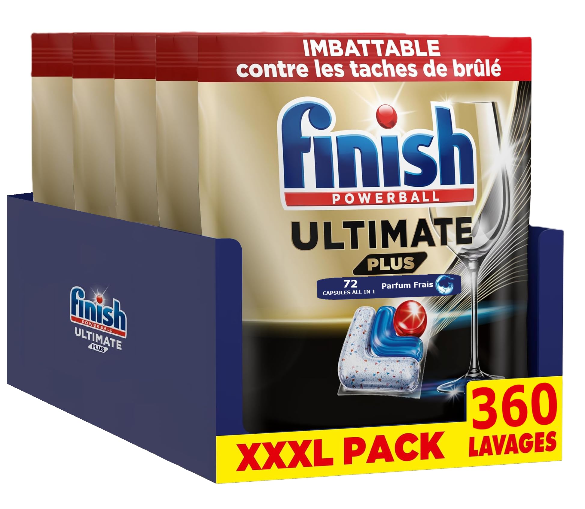 finish-ultimate-plus-pastilles-lave-vaisselle-frais-360 image 1
