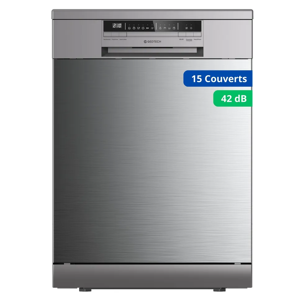 gedtech-glv1542ix-lave-vaisselle-15-couverts-inox-42-db image 1