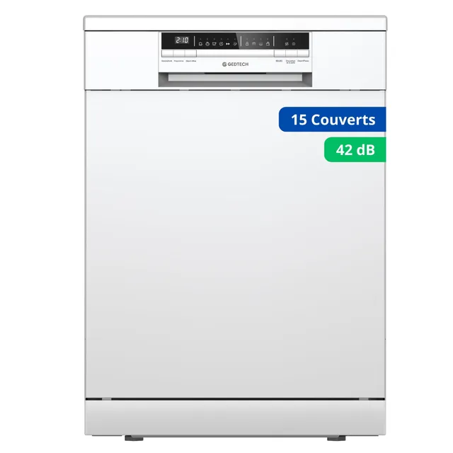 gedtech-glv1542wh-lave-vaisselle-15-couverts-blanc-42-db image 1