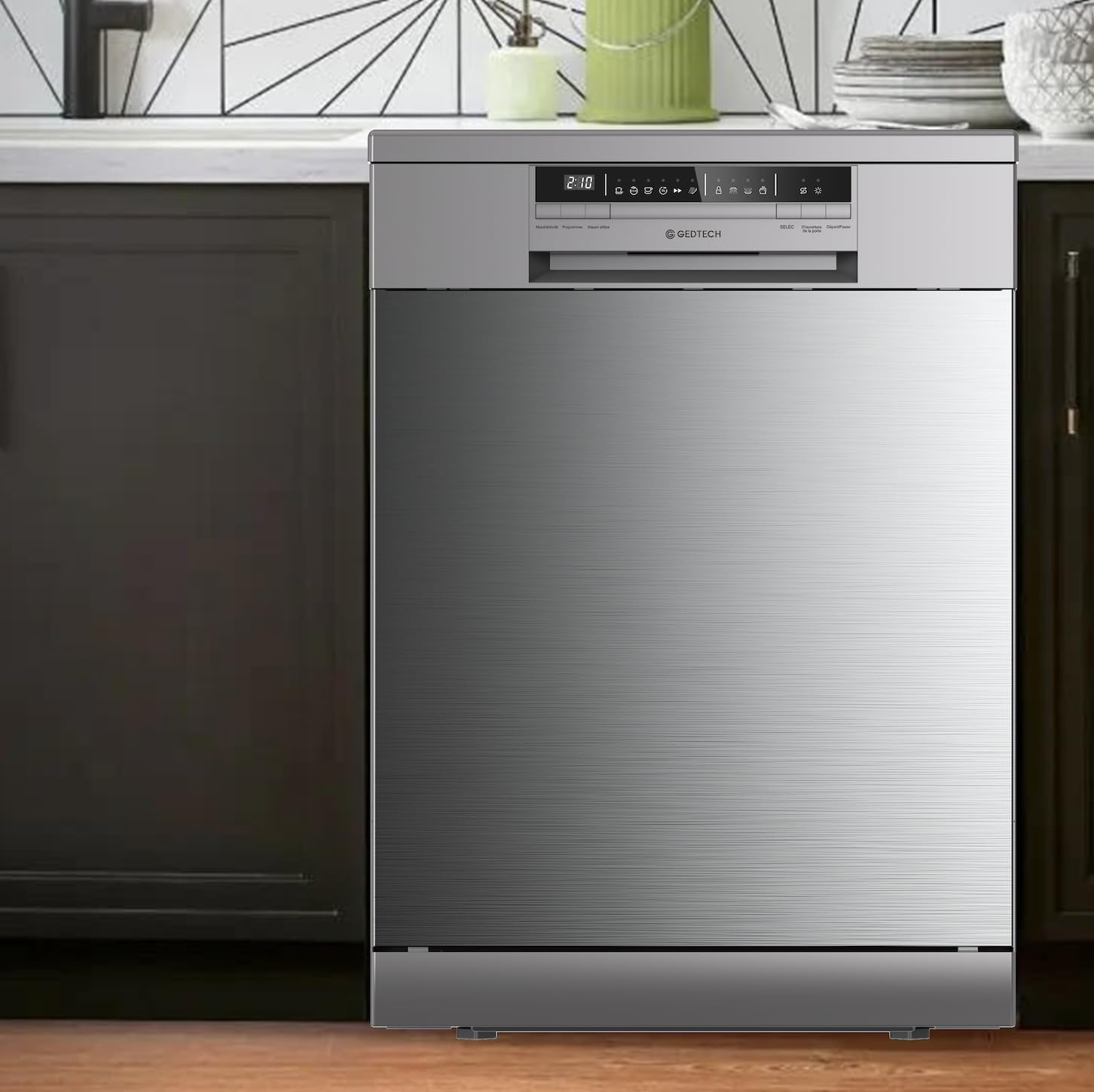 gedtech-glv1542ix-lave-vaisselle-15-couverts-inox-42-db image 2