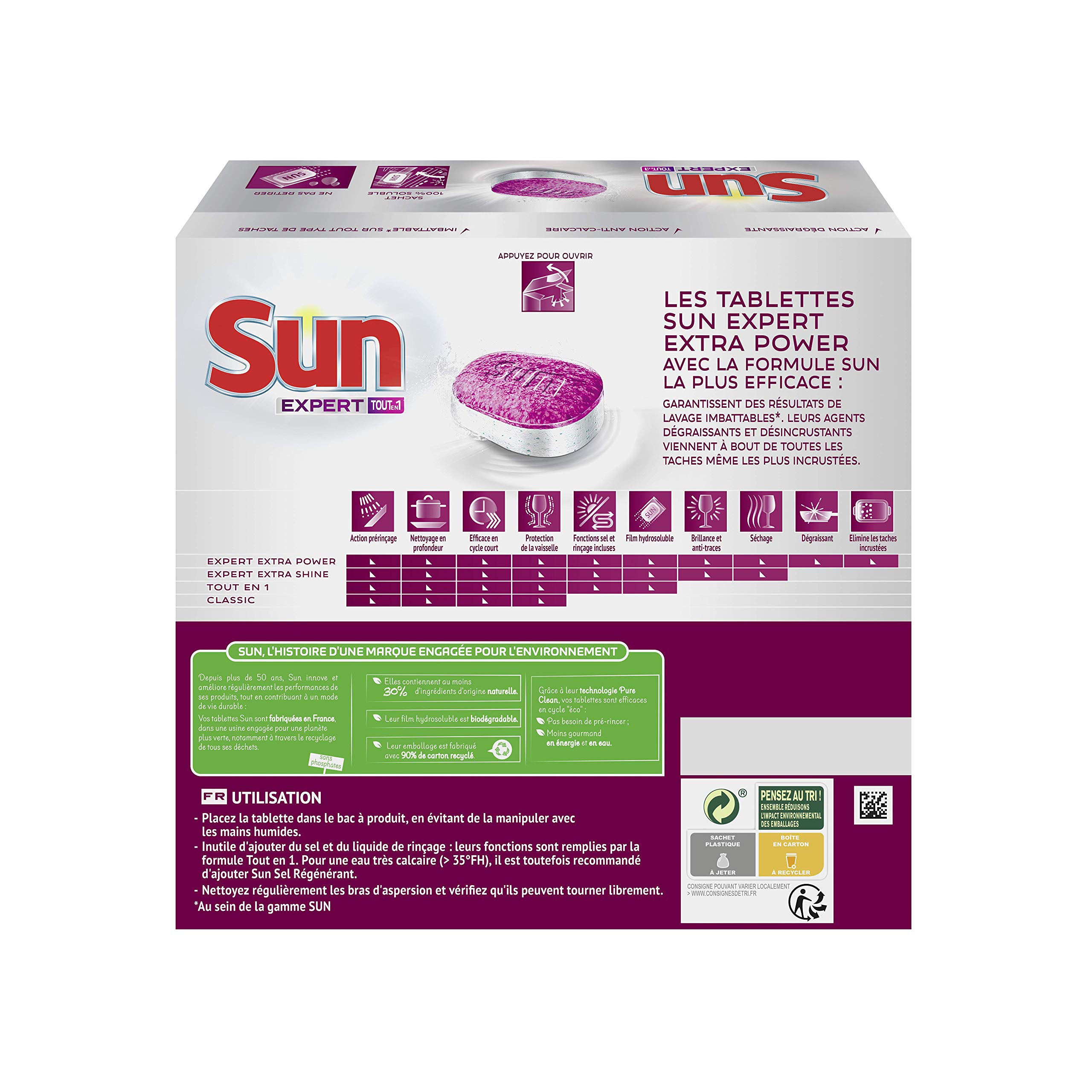 sun-expert-plus-power-tablettes-lave-vaisselle-x88-taches-incrust-es image 3