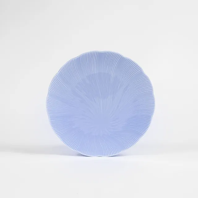 ogre-la-fabrique-tahiti-assiette-plate-porcelaine-bleu-25-cm image 1