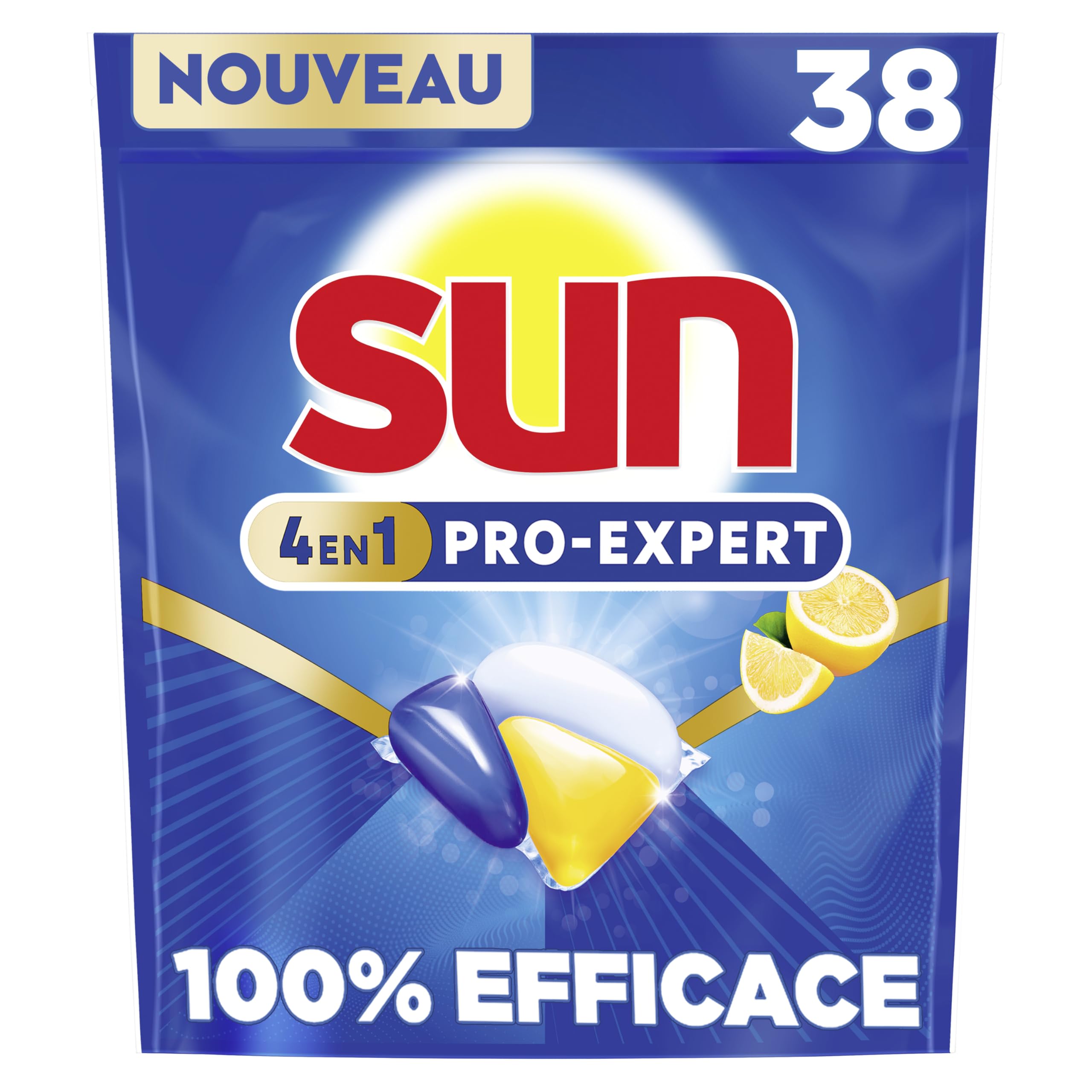 sun-expert-plus-capsules-lave-vaisselle-citron-x38 image 1