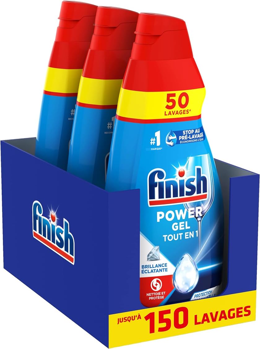 finish-power-tout-en-1-gel-lave-vaisselle-3l-protection-verre image 1