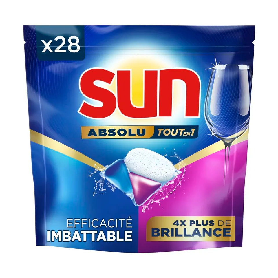 sun-absolu-pastilles-lave-vaisselle-brillance-28-pastilles image 1