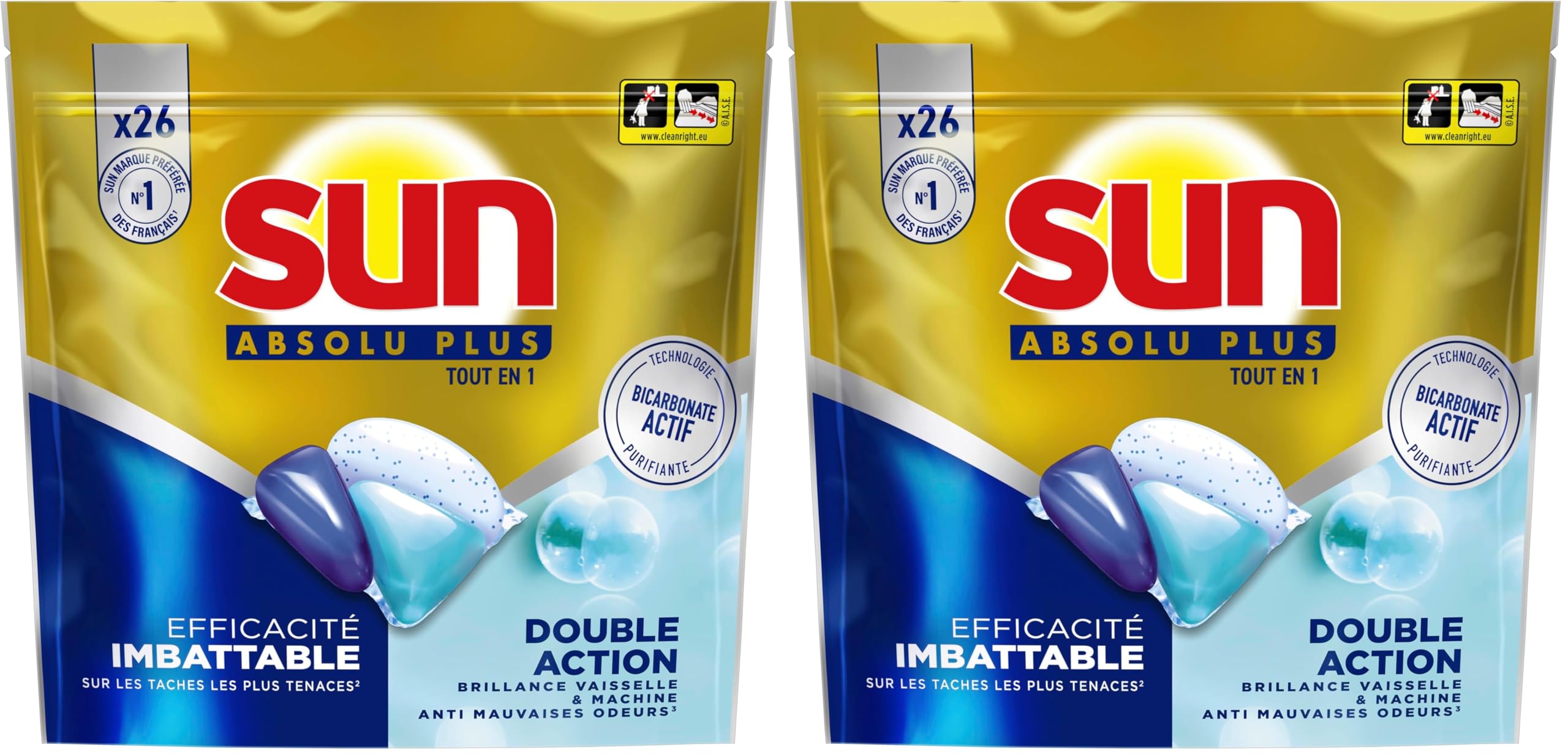 sun-absolu-plus-capsules-lave-vaisselle-bicarbonate-26-pastilles image 8