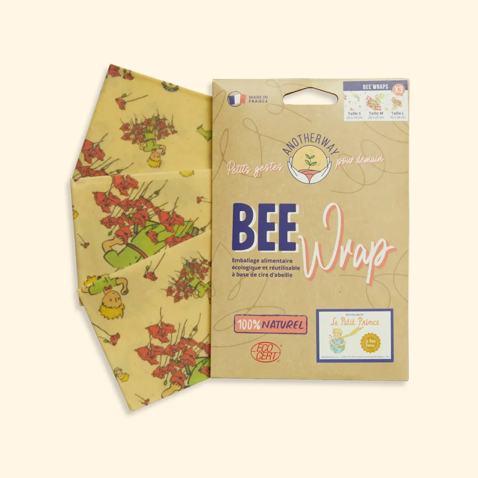 anotherway-bee-wrap-emballage-alimentaire-x3-petit-prince-r-utilisable image 1
