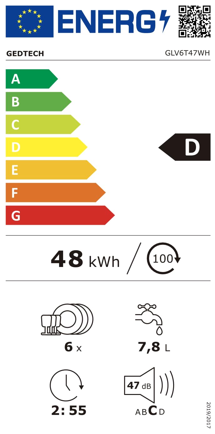 gedtech-glv6t47wh-lave-vaisselle-6-couverts-47db-blanc image 8