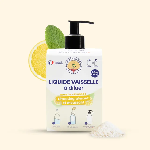 anotherway-coffrets-liquide-vaisselle-kit-d-marrage-menthe-300-ml image 1