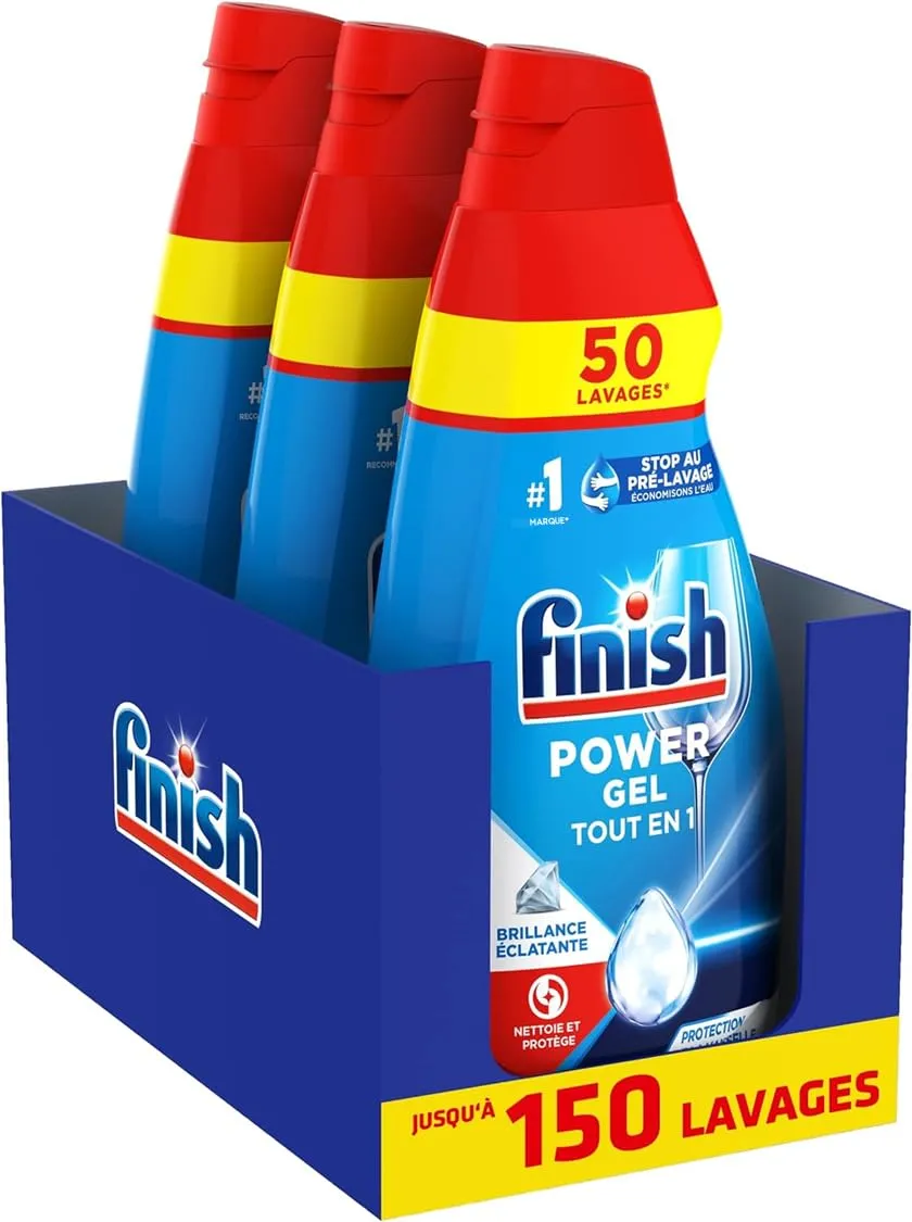 finish-power-tout-en-1-gel-lave-vaisselle-3l-protection-verre image 1