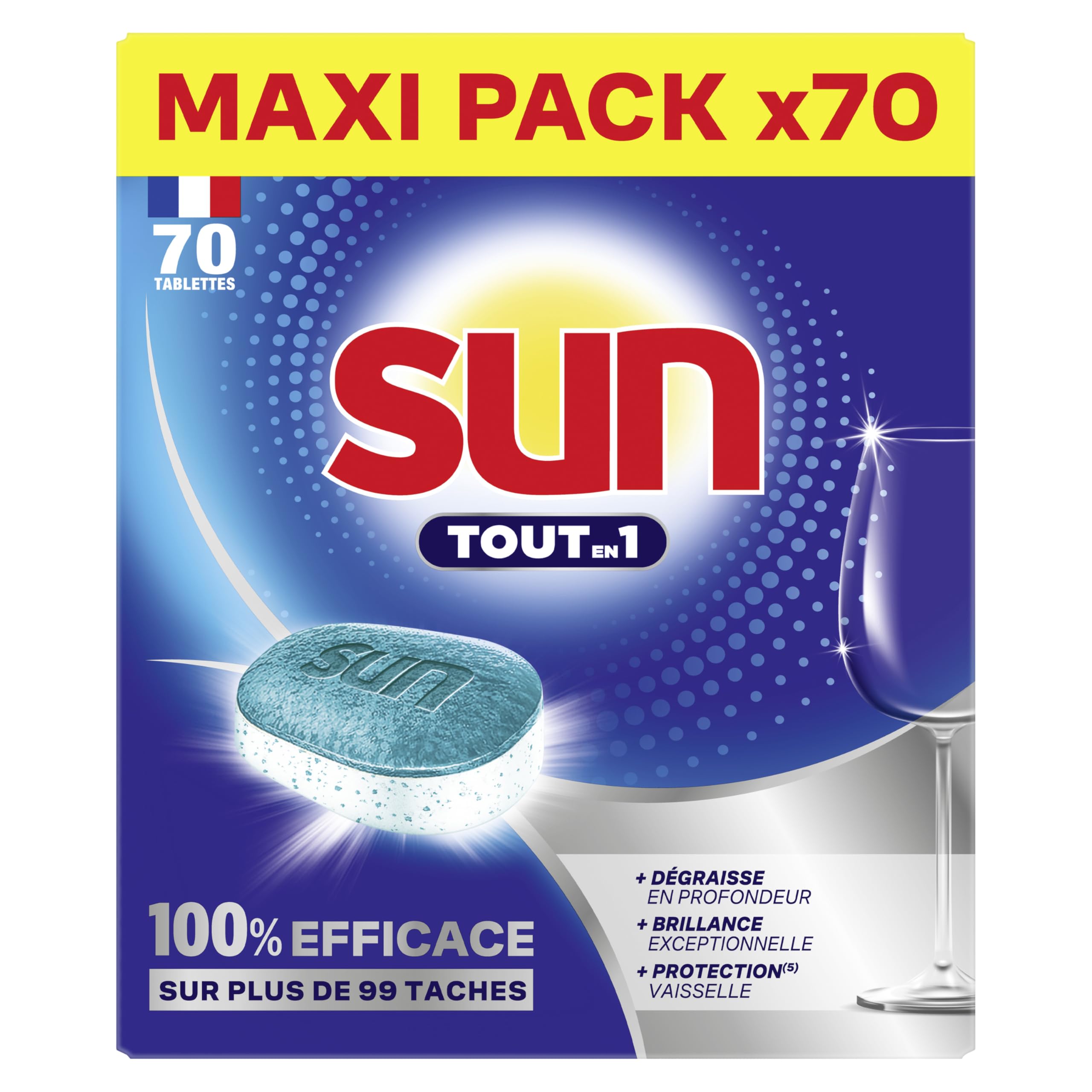 sun-tout-en-1-tablettes-lave-vaisselle-x70-regular-anti-taches image 1