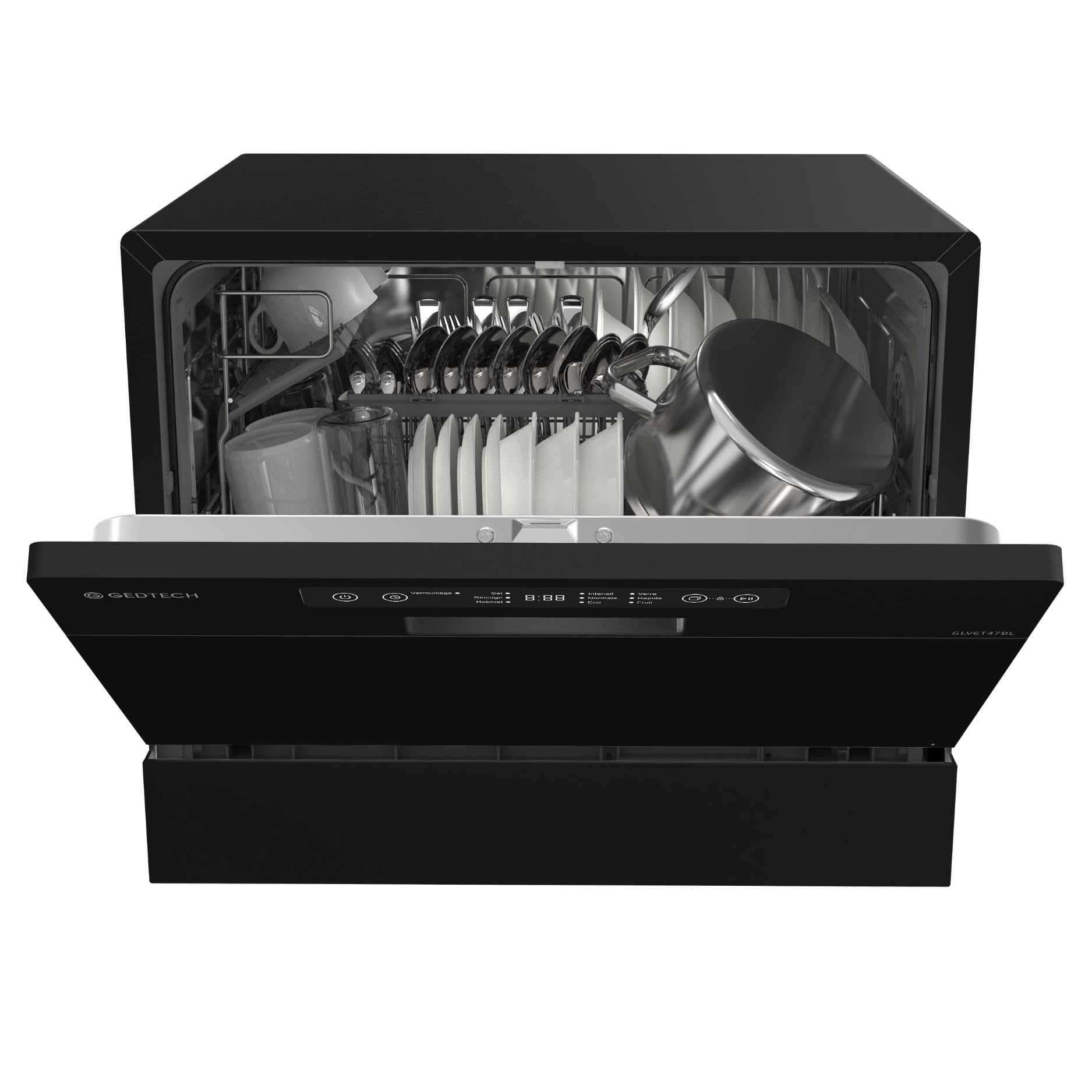 gedtech-lave-vaisselle-table-top-6-couverts-noir-47-db image 2