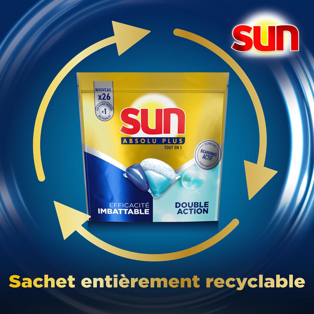 sun-absolu-plus-capsules-lave-vaisselle-bicarbonate-39-pastilles image 5
