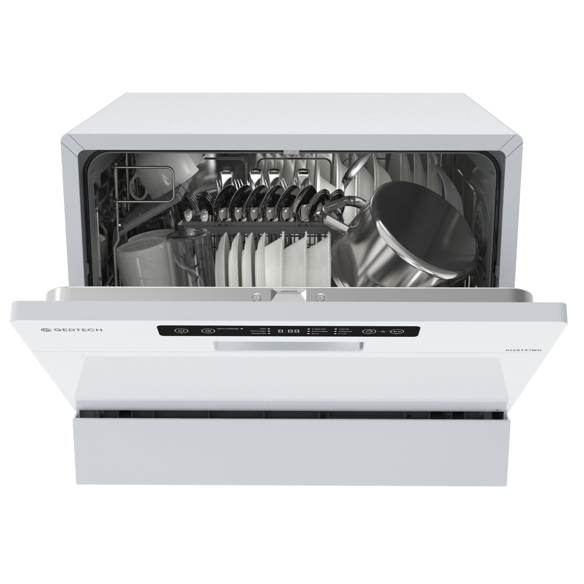 gedtech-glv6t47wh-lave-vaisselle-6-couverts-47db-blanc image 2