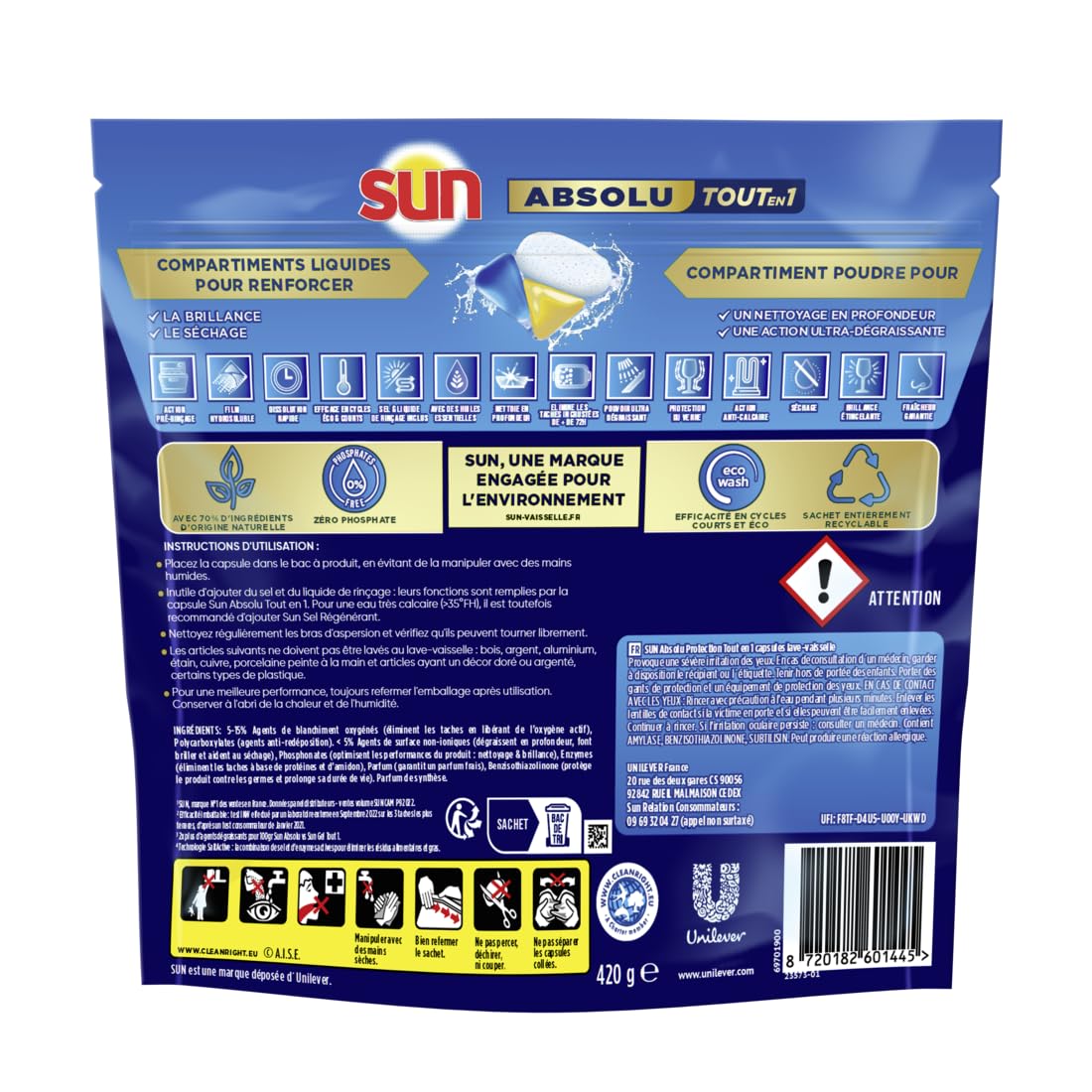 sun-absolu-tout-en-1-capsules-lave-vaisselle-d-graissant-28 image 3