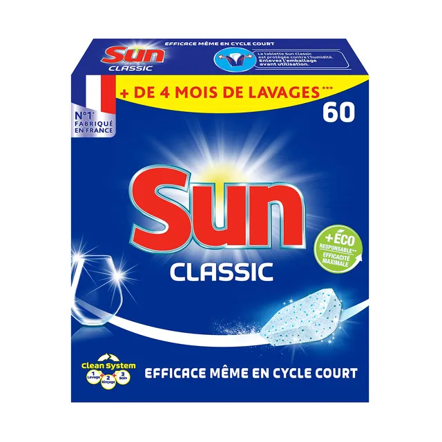 sun-classic-tablettes-lave-vaisselle-60-lavages-concentr image 1