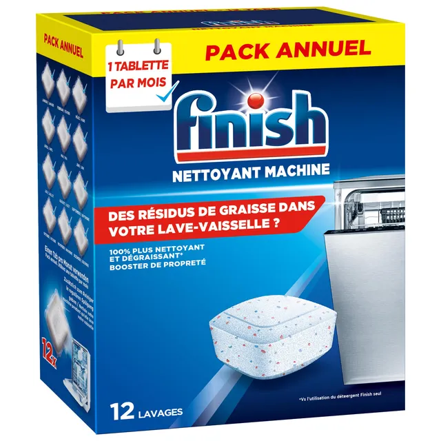 finish-nettoyant-machine-lave-vaisselle-12-tablettes-pack-an image 1
