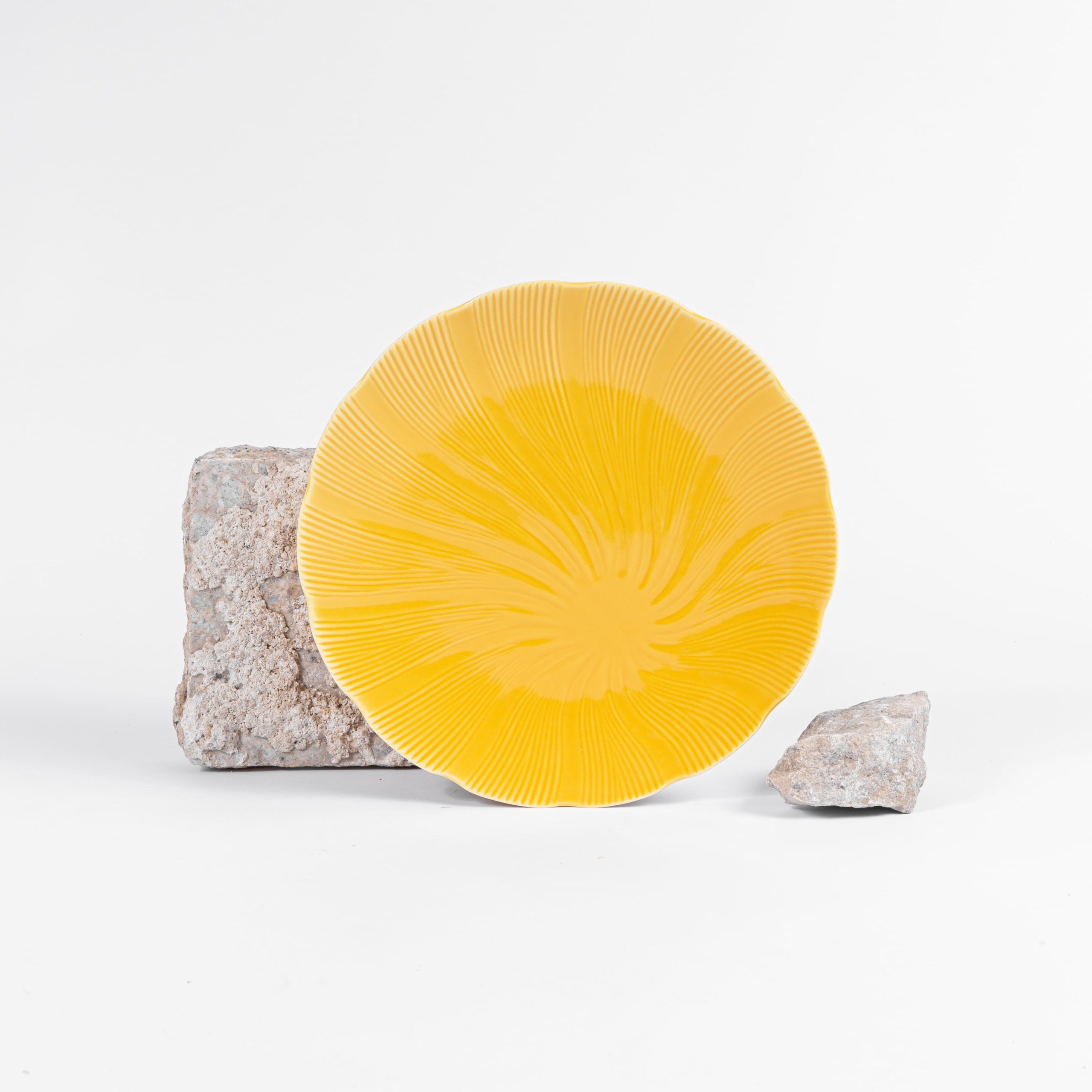 ogre-la-fabrique-tahiti-assiette-dessert-porcelaine-jaune-19-cm image 1