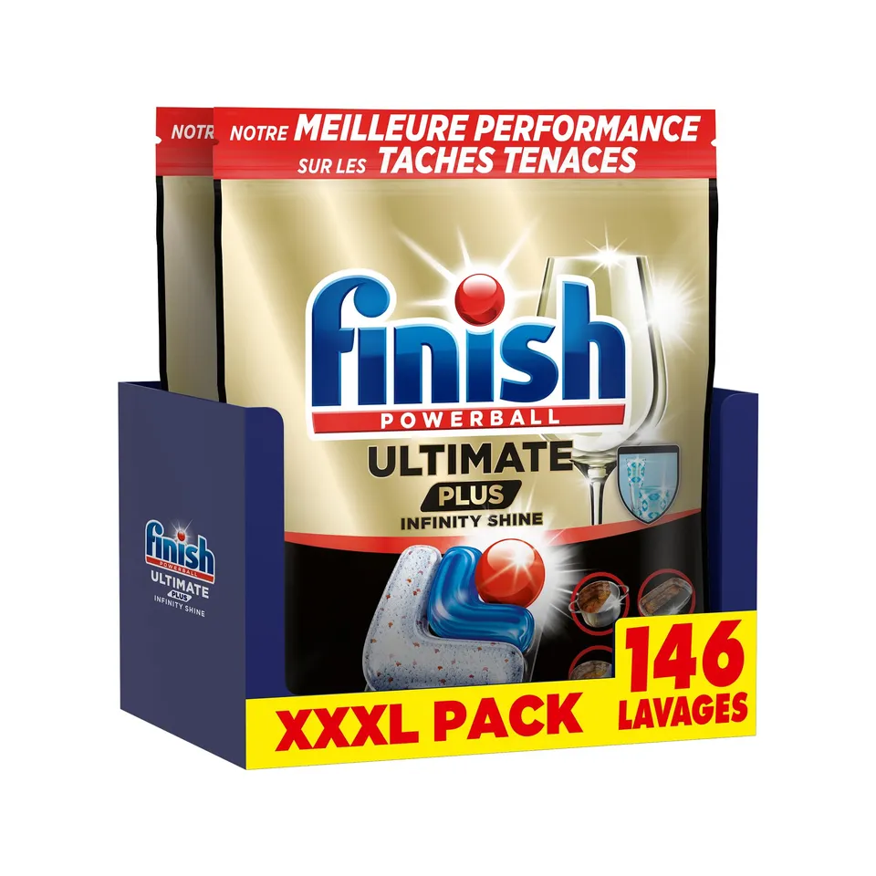 finish-ultimate-plus-infinity-shine-pastilles-lave-vaisselle-146-caps image 1