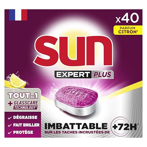 sun-expert-plus-pastilles-lave-vaisselle-citron-40-tablettes image 8