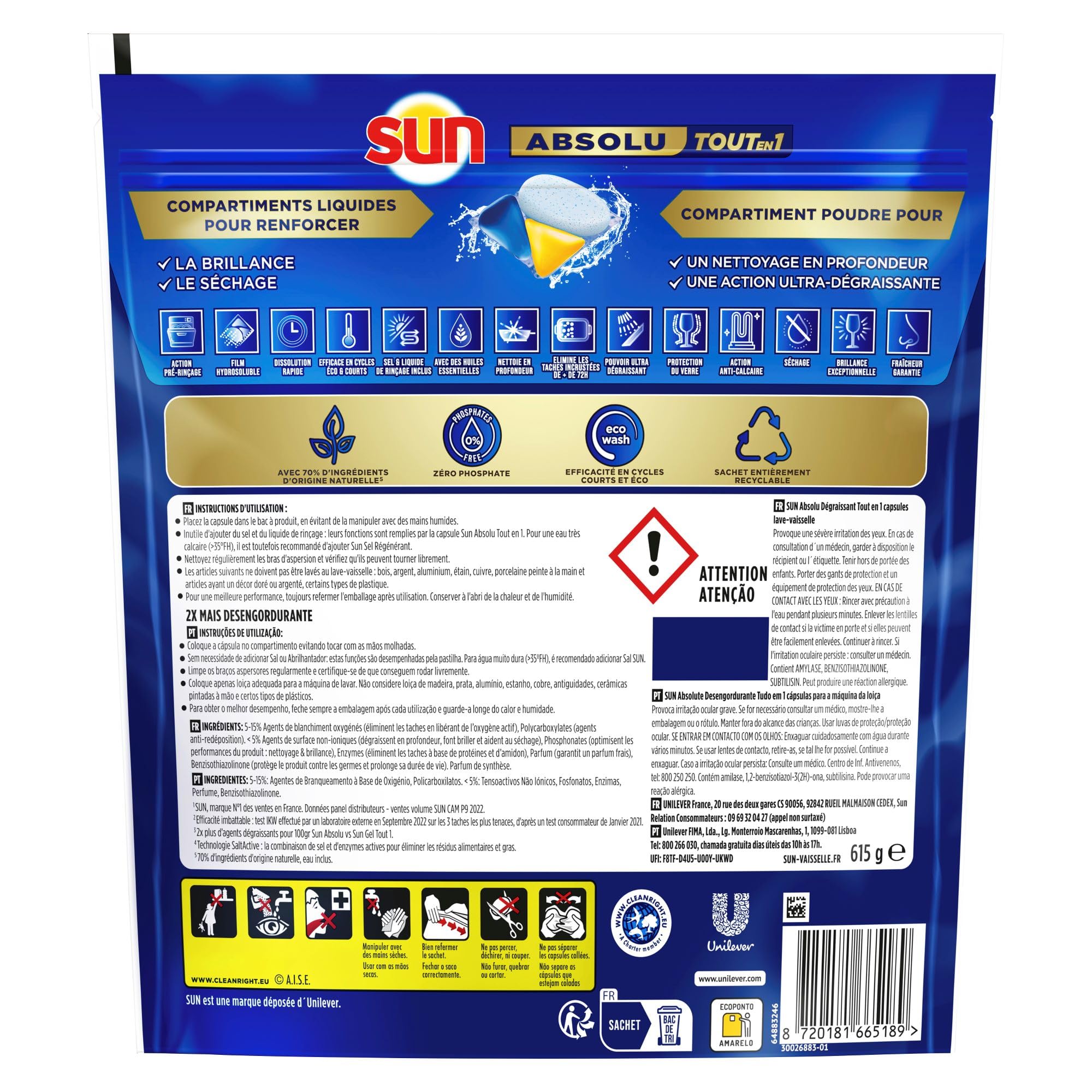 sun-absolu-capsules-lave-vaisselle-41-pastilles-d-graissant image 2