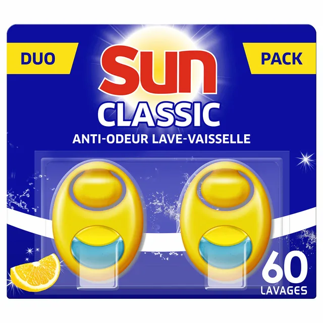 sun-d-odorisant-lave-vaisselle-citron-duo-pack-2x60-doses image 1
