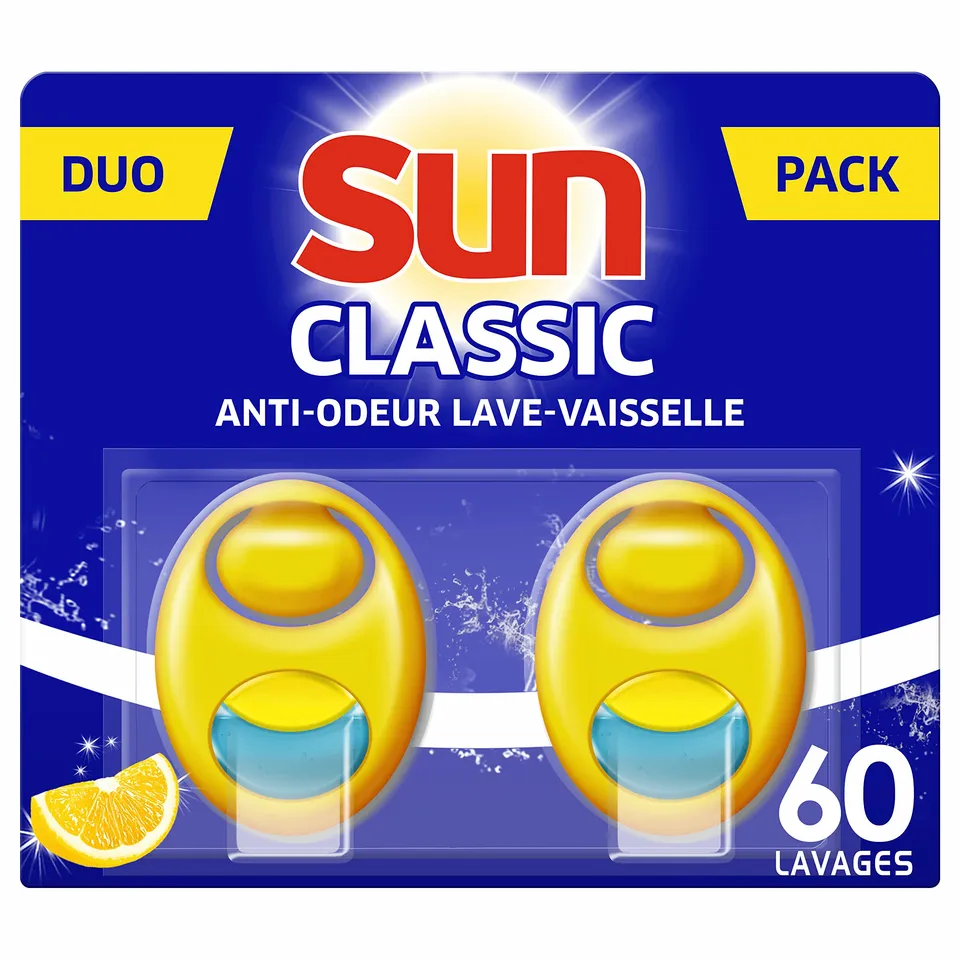 sun-d-odorisant-lave-vaisselle-citron-duo-pack-2x60-doses image 1