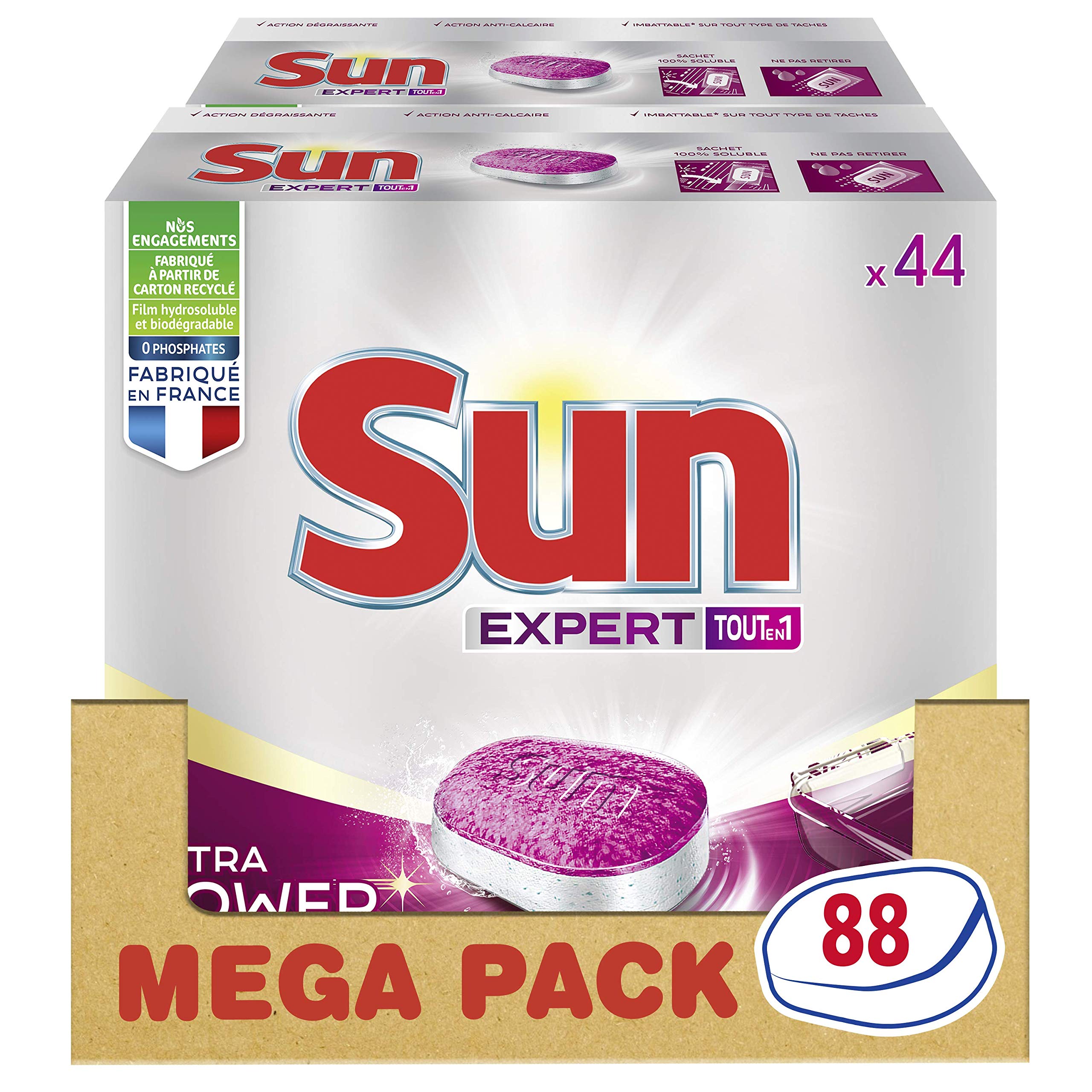 sun-expert-plus-power-tablettes-lave-vaisselle-x88-taches-incrust-es image 1