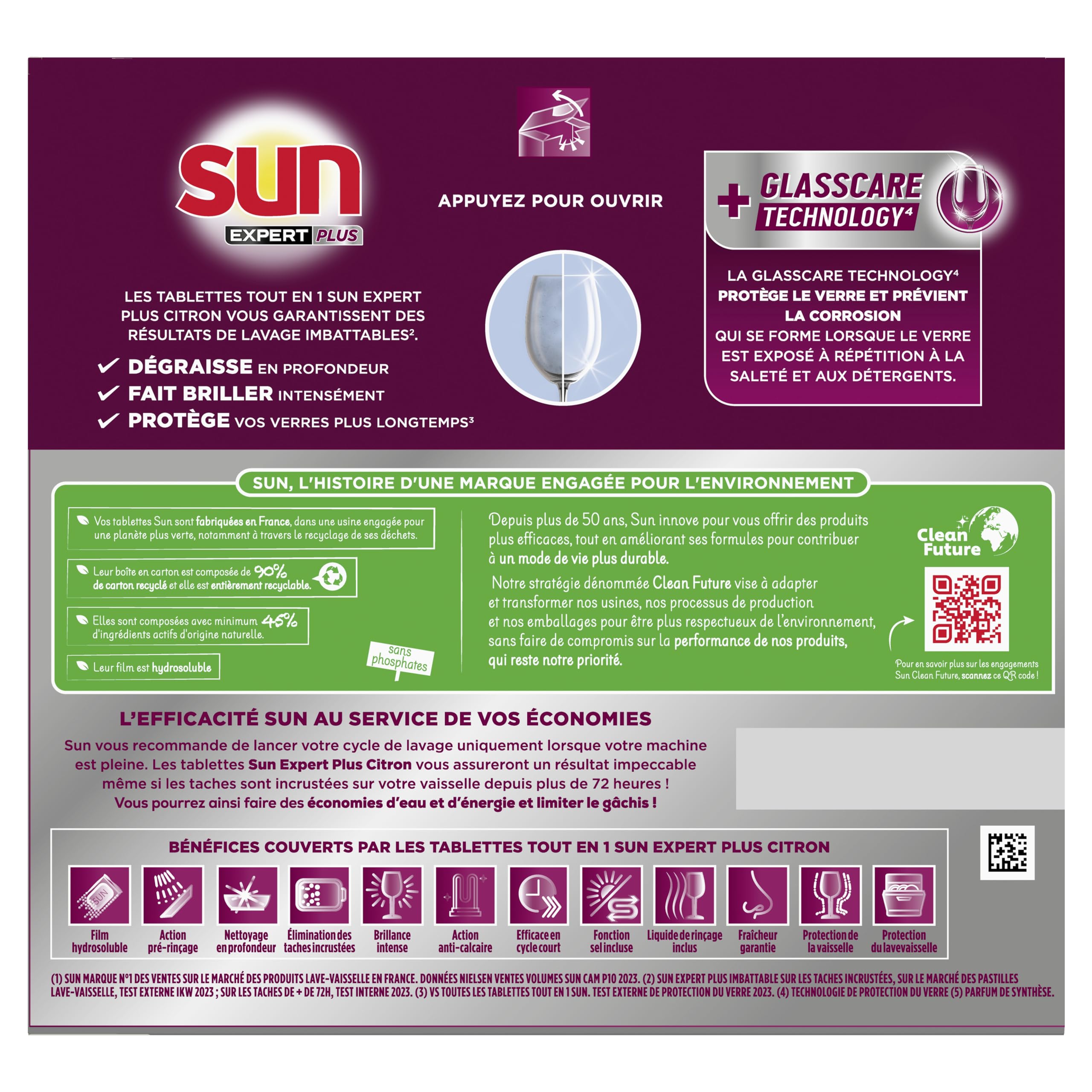 sun-expert-plus-pastilles-lave-vaisselle-citron-40-tablettes image 3