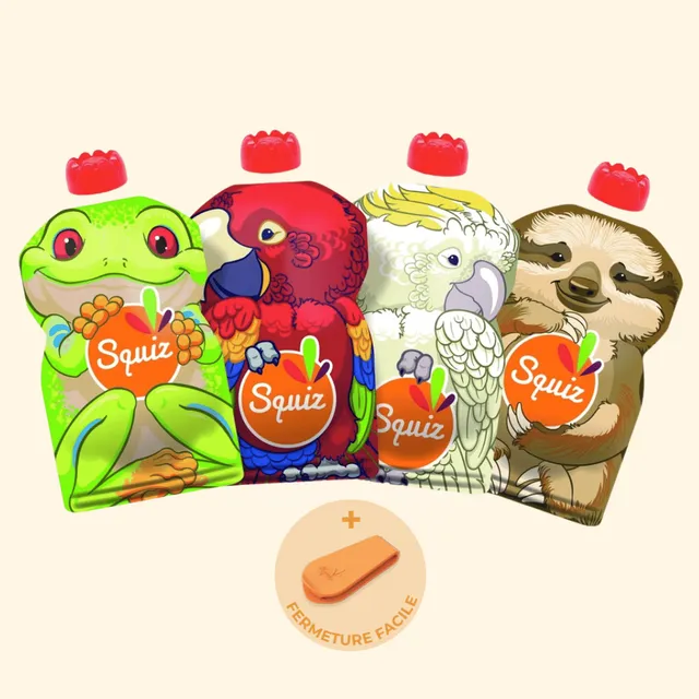 anotherway-gourdes-compote-r-utilisables-x4-amazonie-130-ml image 1
