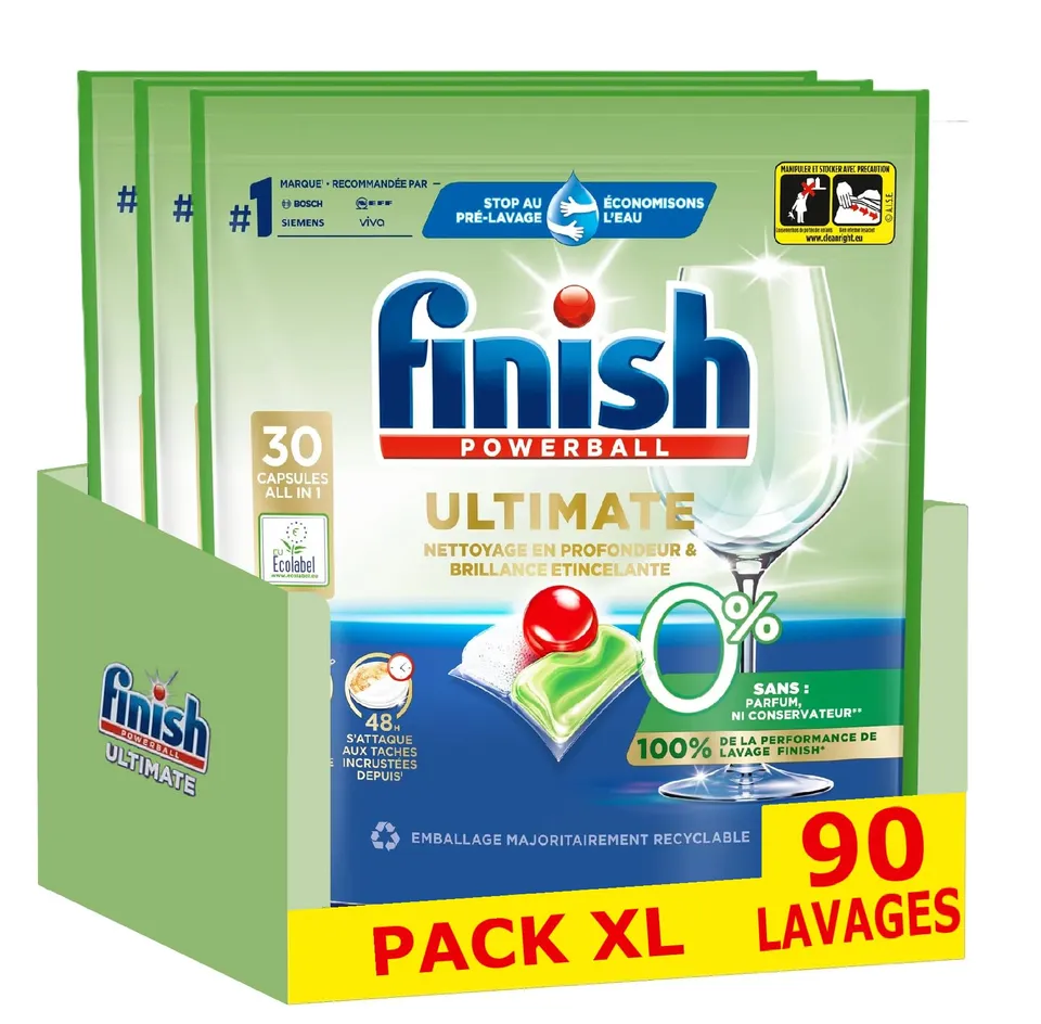 finish-ultimate-pastilles-lave-vaisselle-0-90-capsules image 1