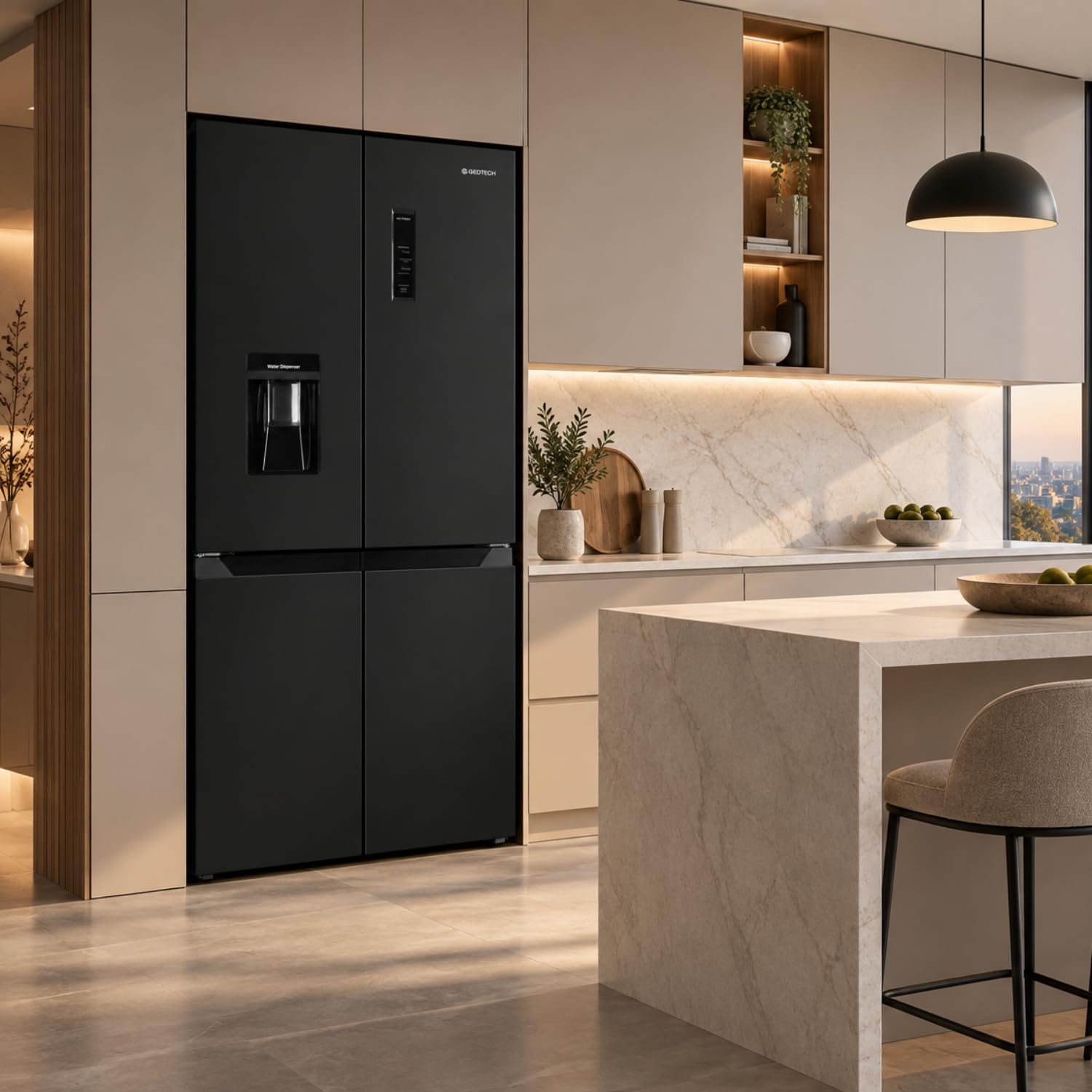 gedtech-r-frig-rateurs-frigo-multi-portes-noir-470-l-no-frost image 8