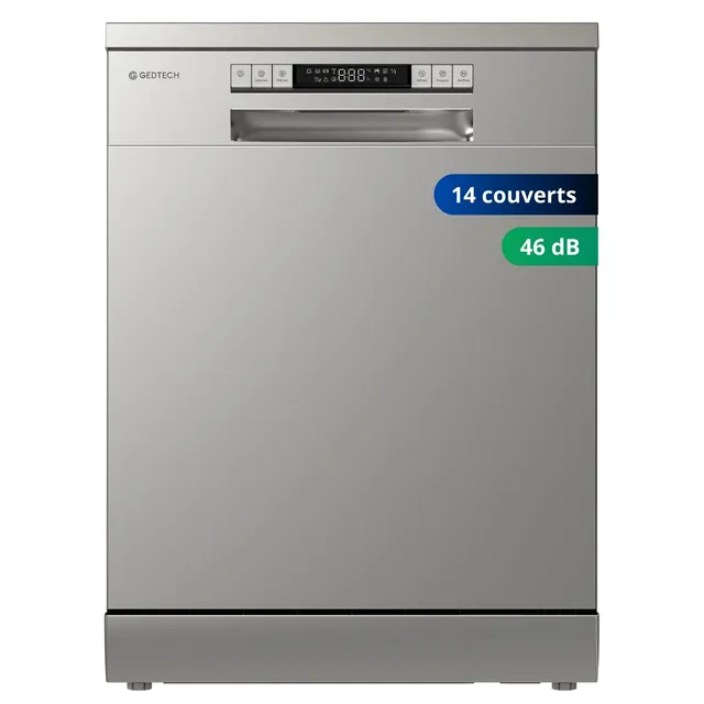 gedtech-glv1446sl-lave-vaisselle-14-couverts-argent image 1