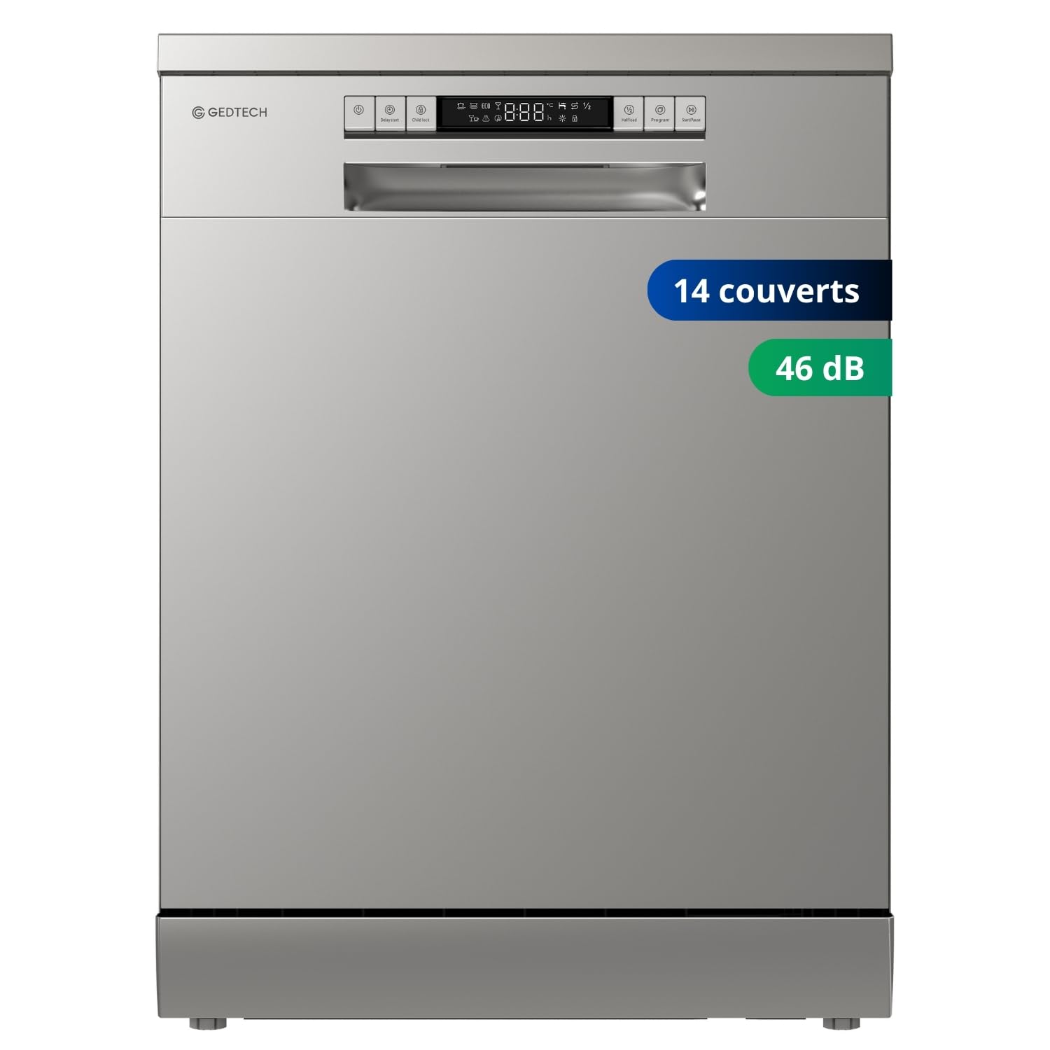 gedtech-glv1446sl-lave-vaisselle-14-couverts-argent image 1
