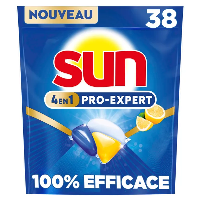 sun-expert-plus-capsules-lave-vaisselle-citron-x38 image 1